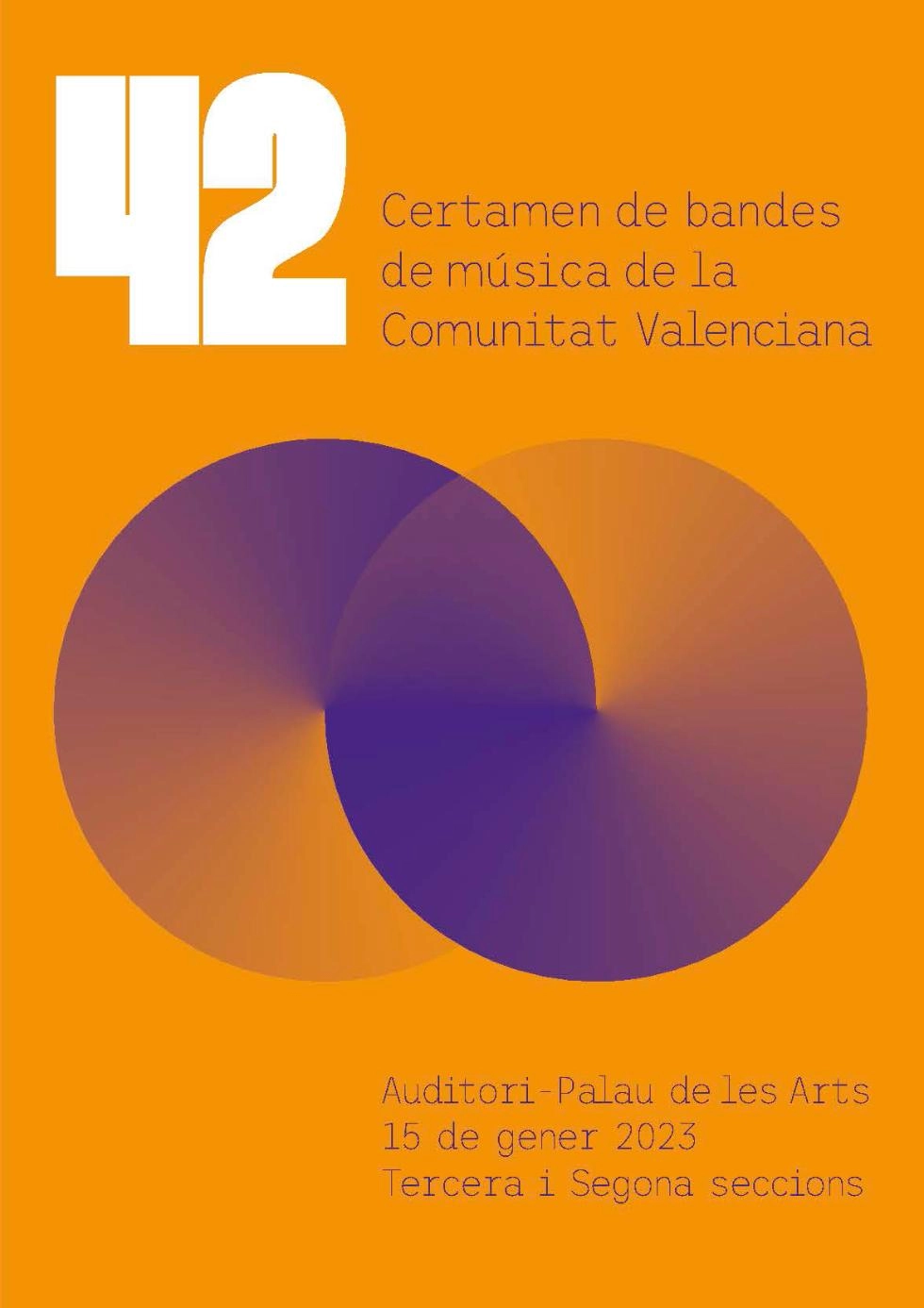 Imagen del artículo La 42.ª edición del Certamen de Bandas de Música de la Comunitat Valenciana se celebra en el Palau de les Arts