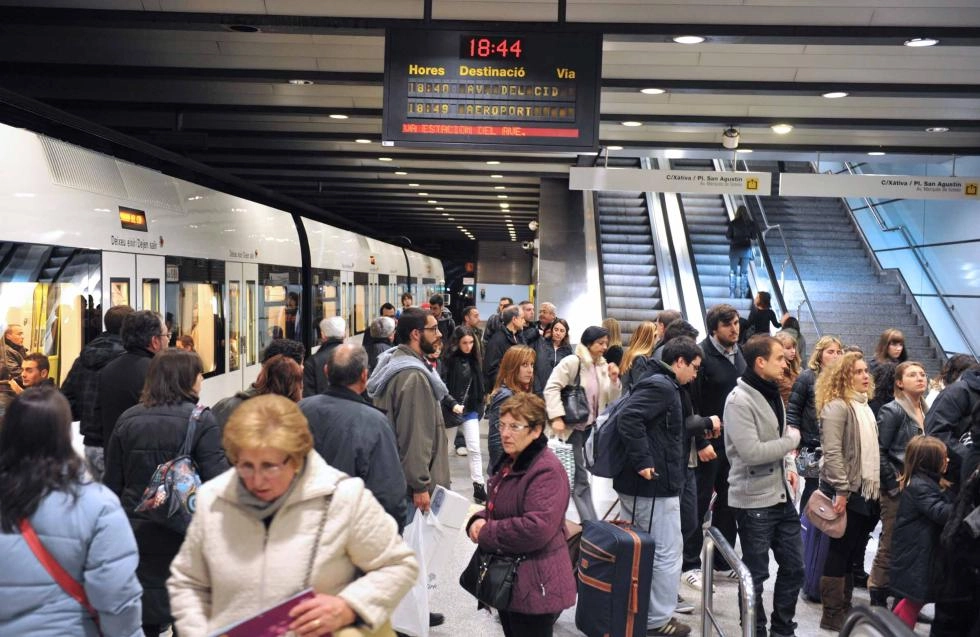 Imagen del artículo Diecisiete estaciones de Metrovalencia superaron el millón de personas usuarias en 2022
