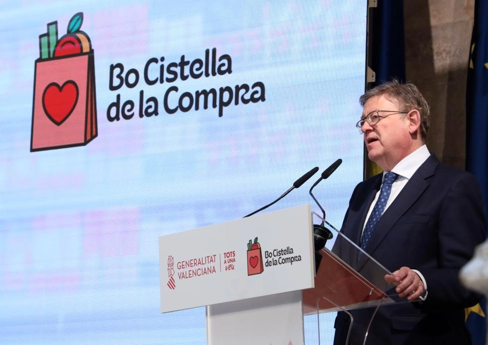 Imagen del artículo Ximo Puig anuncia un Bono Cesta de la Compra que beneficiará a 500.000 personas con una ayuda de 90 euros para la compra de alimentos
