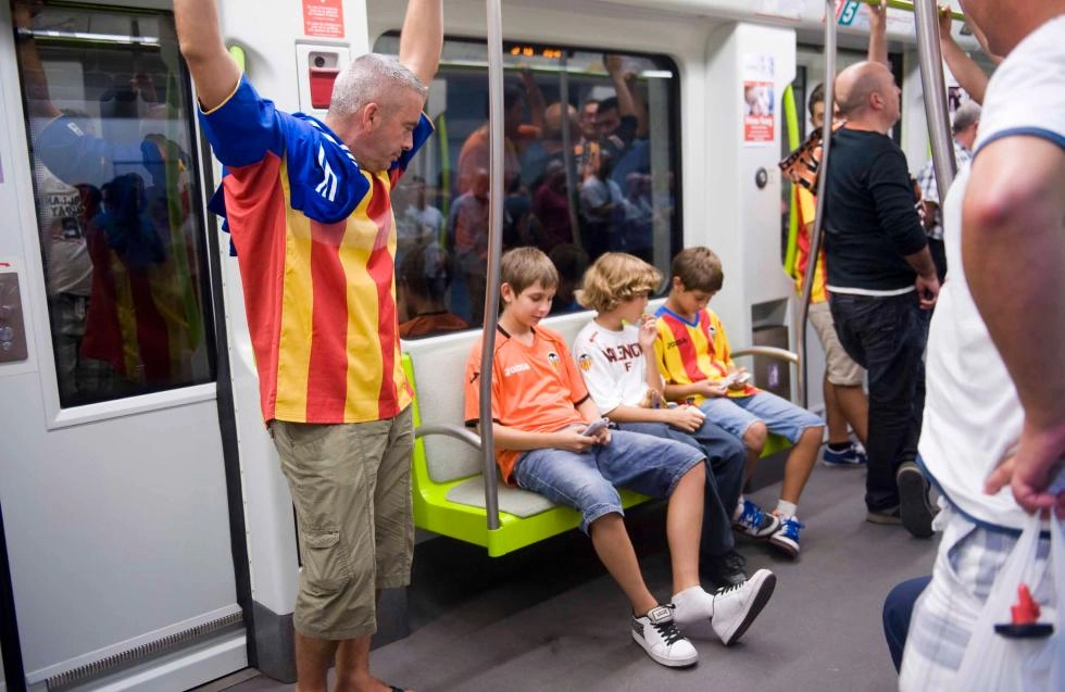 Imagen del artículo Metrovalencia ofrecerá servicio adicional tras los partidos que disputan Valencia CF el domingo y Levante UD el lunes