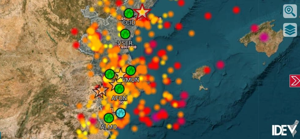 Imagen del artículo El Institut Cartogràfic Valencià activa una herramienta web para visualizar los eventos sísmicos producidos en la Comunitat Valenciana