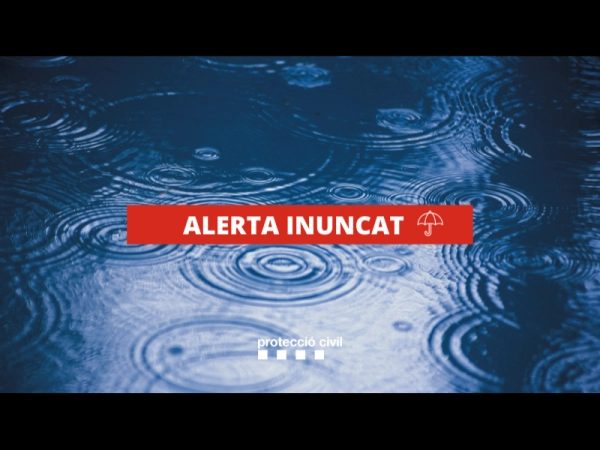 Imagen del artículo Protecció Civil activa en Alerta el Pla INUNCAT per la possibilitat de xàfecs intensos amb tempesta a partir de la tarda i fins demà matí a gran part de Catalunya