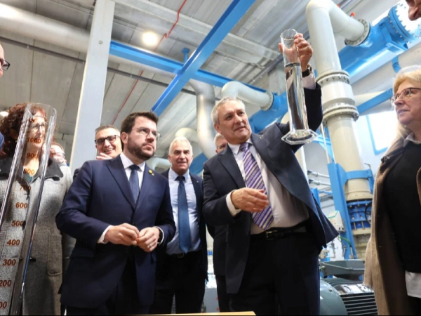 Imagen del artículo President Aragonès: La regeneració de l'aigua és una estratègia de país per contribuir a reduir el dèficit hídric