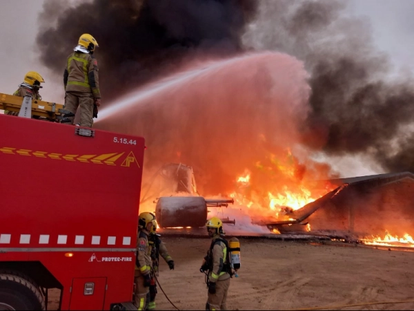 Imagen del artículo Protecció Civil activa l'alerta del pla PLASEQCAT per un incendi d'indústria a Òdena (Anoia)