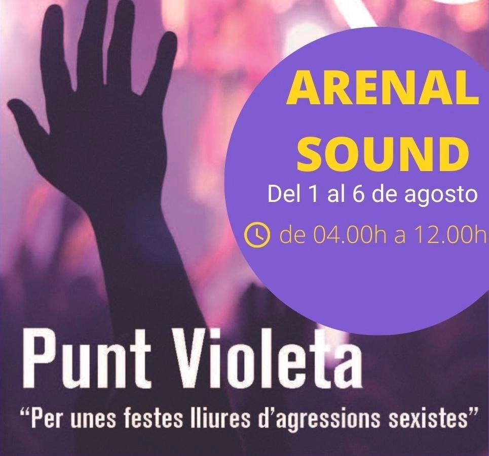 Imagen del artículo El festival Arenal Sound cuenta con un Punto Violeta para garantizar un espacio libre de comportamientos y agresiones sexistas