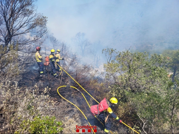 Imagen del artículo Els Bombers de la Generalitat estabilitzen l'incendi forestal a Portbou (Alt Empordà)