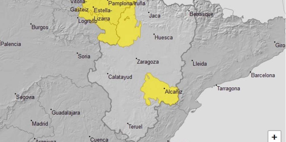 Imagen del artículo Ampliación del aviso de nivel amarillo por tormentas al Bajo Aragón