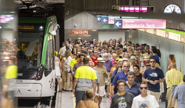 Imagen del artículo Metro de Málaga triplica su demanda con más de 330.000 viajeros transportados durante la Feria