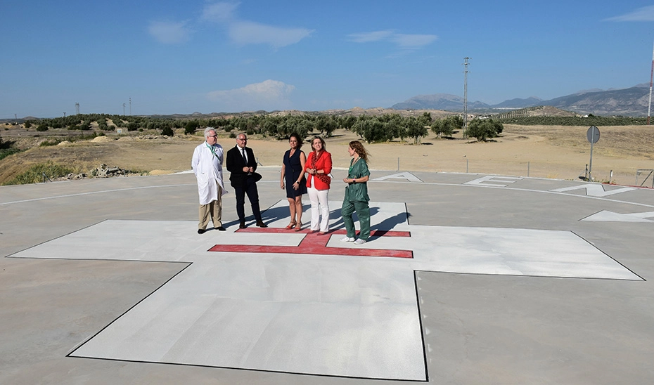 Imagen del artículo Salud ultima la puesta en servicio del nuevo helipuerto del Hospital Universitario de Jaén