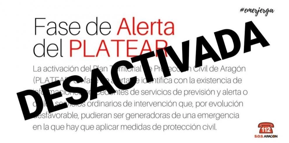 Imagen del artículo Desactivado el Plan Territorial de Protección Civil de Aragón (PLATEAR) por altas temperaturas