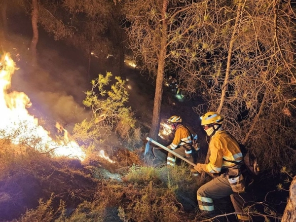 Imagen del artículo El operativo del Plan Infomur estabiliza el incendio forestal en pleno corazón del Parque Regional del Valle y Carrascoy