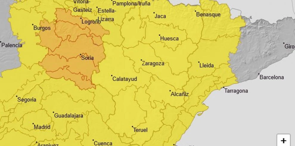 Imagen del artículo Aviso amarillo por lluvias y tormentas en todo Aragón este sábado, día 2