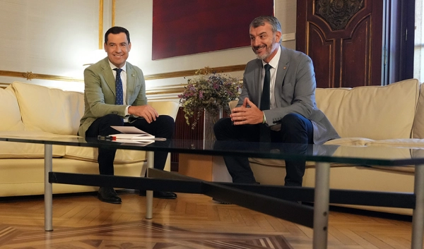 Imagen del artículo Moreno recibe en el Palacio de San Telmo al secretario general de UGT-A, Oskar Martín