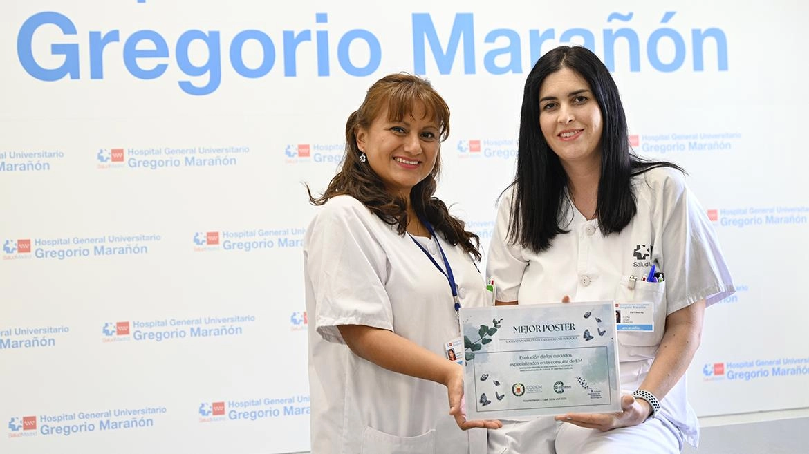 Imagen del artículo Enfermeras del Hospital Gregorio Marañón, galardonadas por un trabajo sobre cuidados especializados en Esclerosis Múltiple