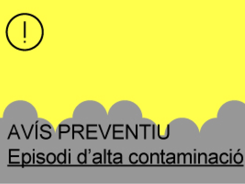 Imagen del artículo Activat l'avís preventiu per contaminació atmosfèrica per partícules a la conurbació de Barcelona per una intrusió de pols africana