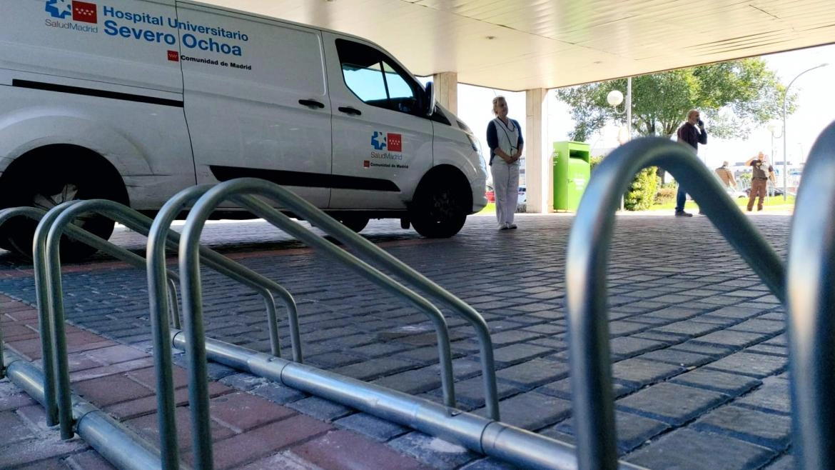 Imagen del artículo El Hospital público Severo Ochoa instala aparcabicis en la Semana Europea de la Movilidad