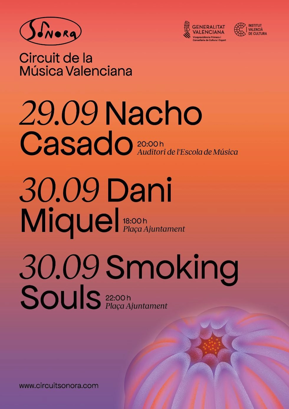 Imagen del artículo Cultura presenta tres conciertos en Guardamar del Segura dentro del circuito Sonora de música valenciana