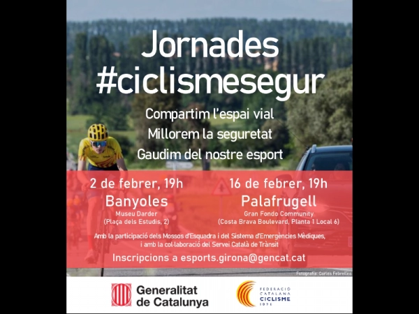 Imagen del artículo La Generalitat i la Federació Catalana de Ciclisme impulsen les Jornades #ciclismesegur per promoure la seguretat a la carretera