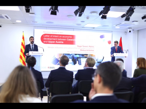 Imagen del artículo Catalunya i l'Alta Àustria signen un acord per promoure el desenvolupament econòmic i la col·laboració entre ambdós territoris