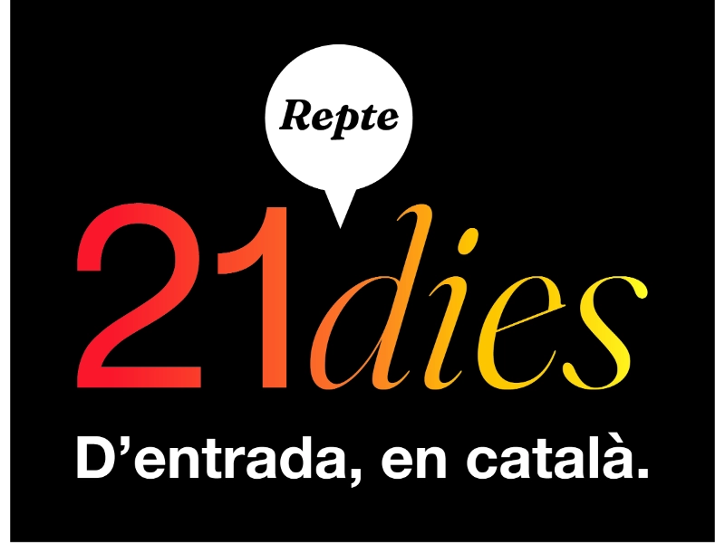 Imagen del artículo Torna la campanya 21 dies. D'entrada, en català per fomentar l'ús del català entre les persones catalanoparlant