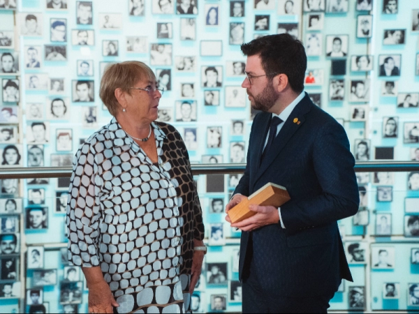 Imagen del artículo President Aragonès: El premi a Michelle Bachelet és un reconeixement a la seva trajectòria i compromís inalterable pels drets humans