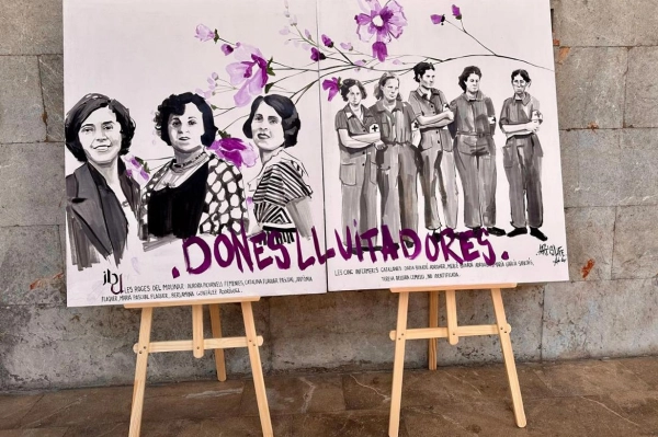 Imagen del artículo El IBDONA homenajea a las mujeres luchadoras durante la Segunda República con un mural