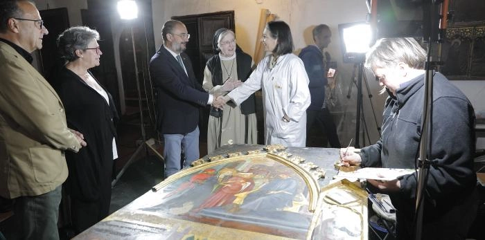 Imagen del artículo La restauración del retablo del Monasterio de las Canonesas de Zaragoza finalizará en mayo