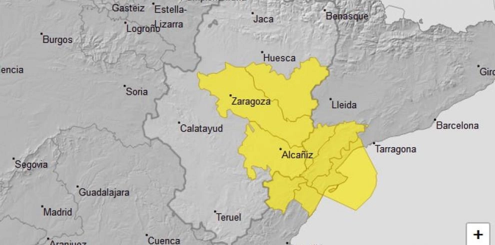 Imagen del artículo Aviso amarillo por vientos en varias zonas de Aragón