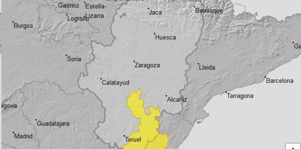 Imagen del artículo Aviso nivel amarillo por lluvias en Gúdar y Maestrazgo