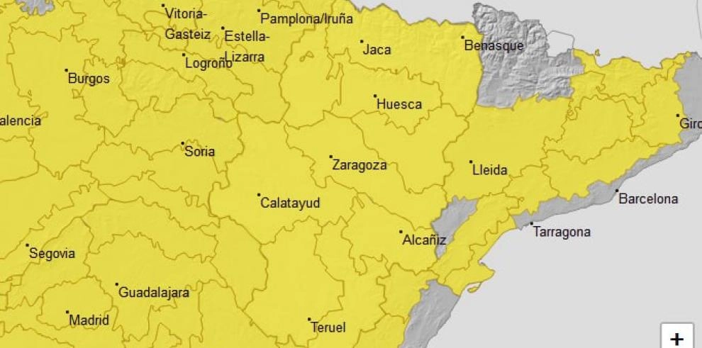 Imagen del artículo Ampliado el aviso amarillo por lluvias y tormentas para hoy
