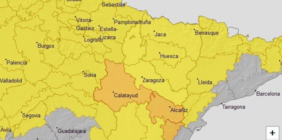 Imagen del artículo Aviso nivel naranja por tormentas en la Ibérica zaragozana