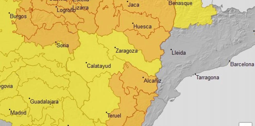 Imagen del artículo Ampliación del aviso naranja por lluvias y tormentas a zonas de Teruel