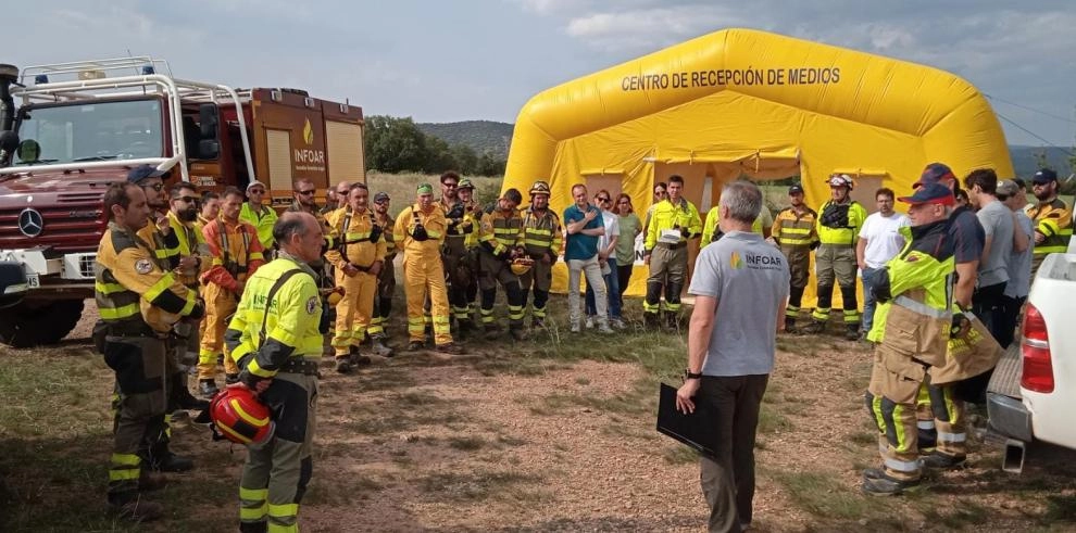 Imagen del artículo El aeródromo de Valdecebro acoge un simulacro de incendio forestal del INFOAR
