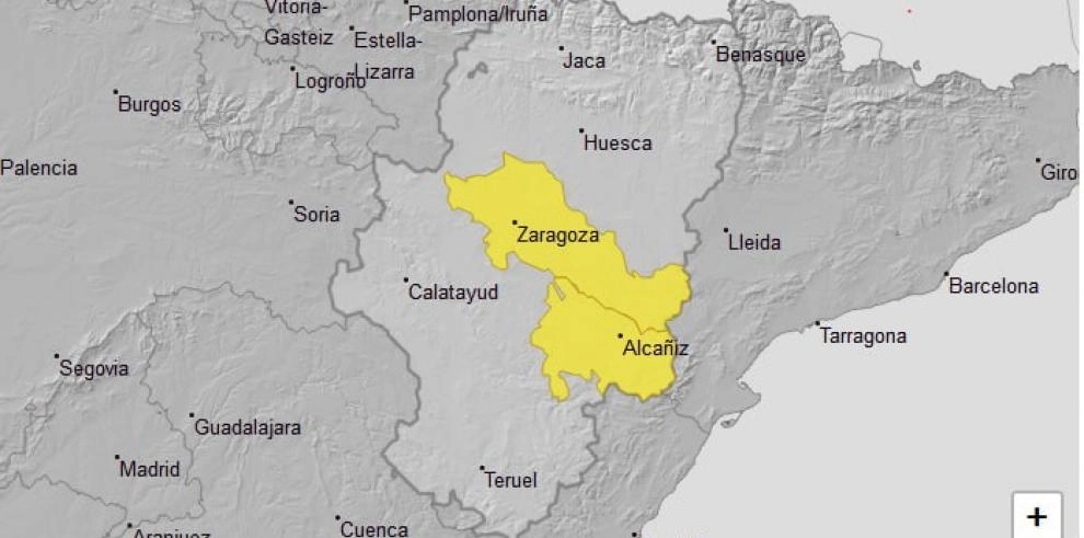 Imagen del artículo Aviso nivel amarillo por tormentas en algunas zonas de Aragón 
