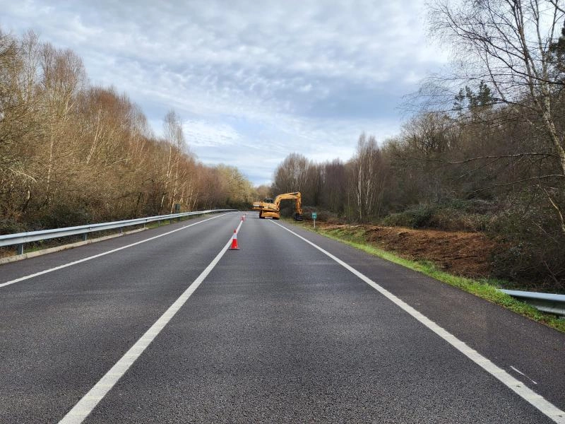 Image 2 of article La Xunta comenzará la próxima semana trabajos de limpieza en las márgenes de la carretera OU-531 entre Xinzo de Limia y Cortegada