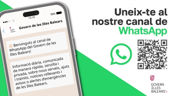 Imagen del artículo El Govern de les Illes Balears pone en marcha su nuevo canal de WhatsApp