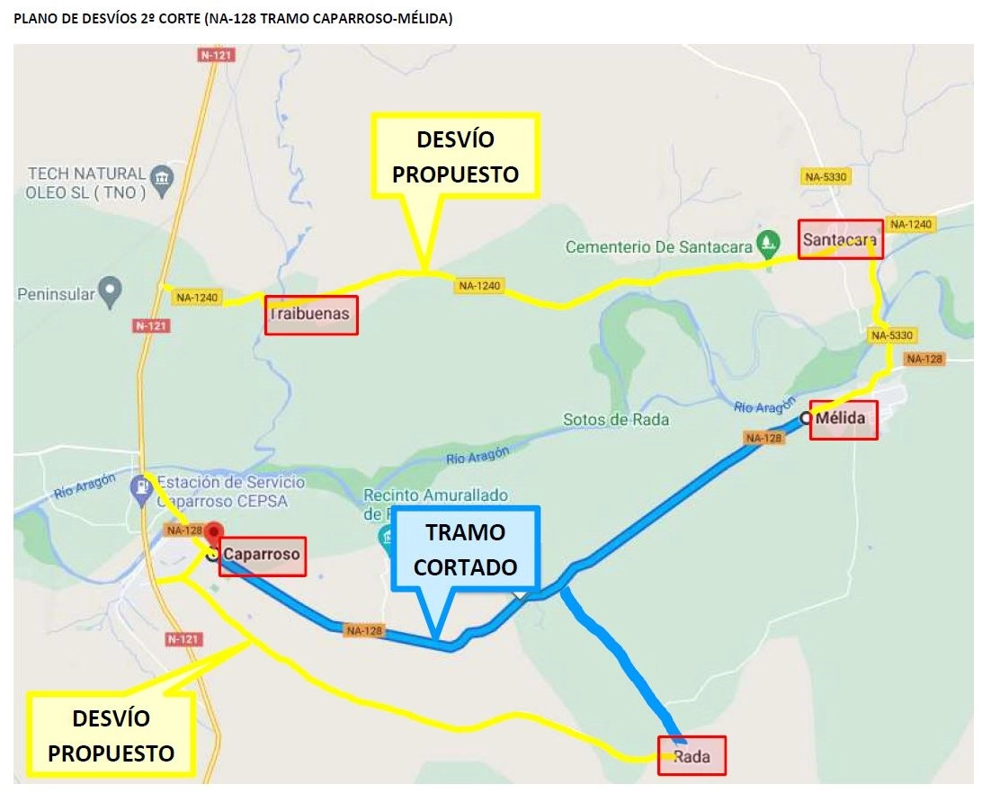 Imagen del artículo Las obras de transformación de la carretera que une Caparroso, Rada y Mélida superan el 30% de ejecución de los movimientos de tierras