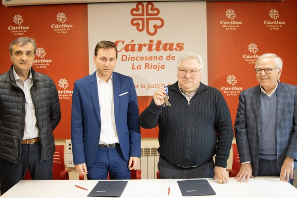 Imagen del artículo El Gobierno de La Rioja cede a Cáritas dos viviendas en Logroño para destinarlas a familias vulnerables