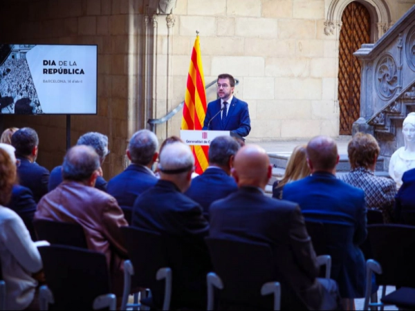 Imagen del artículo President Aragonès:  La república era i és, drets i llibertats per a tothom
