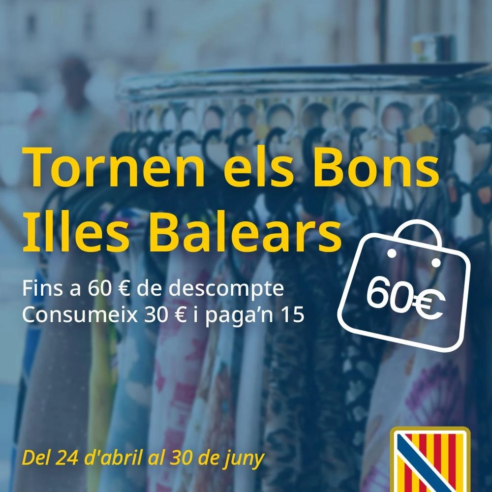 Imagen del artículo Los comercios adheridos en Balears Bons Comerç agotan el 87% de los descuentos