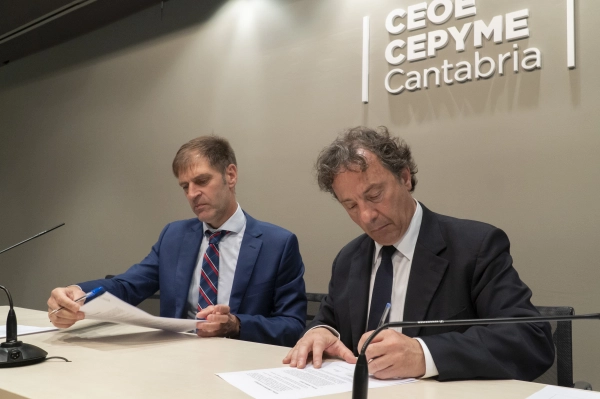Imagen del artículo Gobierno y CEOE-CEPYME firman un convenio de colaboración para impulsar el sector empresarial agroalimentario y forestal de Cantabria