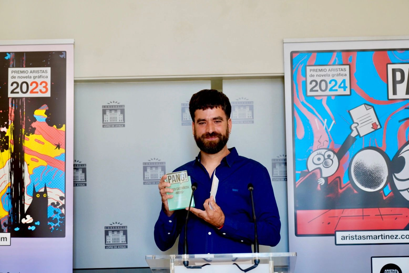 Imagen del artículo Javier Castañeda recibe el premio PANG! de novela gráfica patrocinado por la Fundación Extremeña de la Cultura