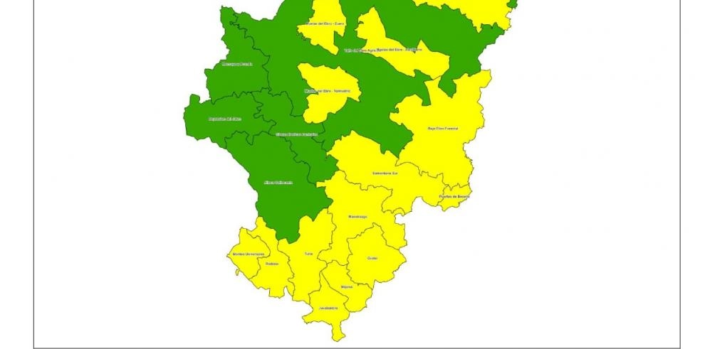 Imagen del artículo Alerta amarilla por incendios en la zona oriental y el sur de Aragón