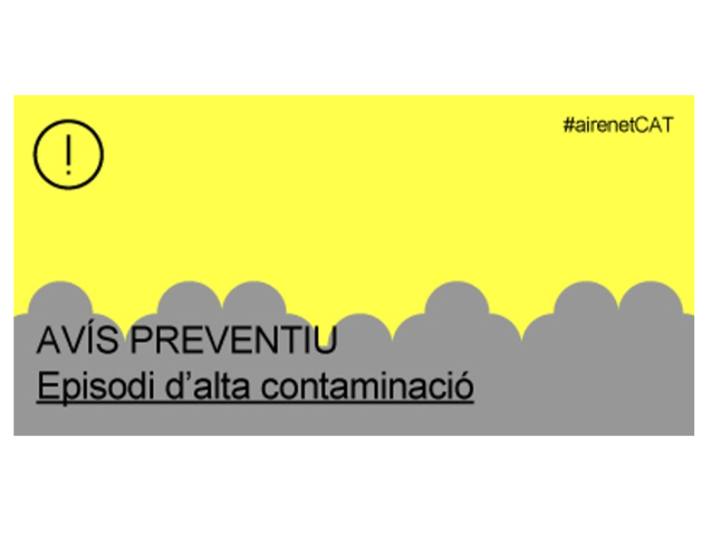 Imagen del artículo Acció Climàtica activa un avís preventiu per partícules a la conurbació de Barcelona i a la Plana de Vic
