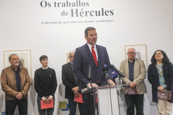 Imagen del artículo López Campos convida a redescubrir a historia da Real Academia Galega de Belas Artes coa nova exposición Os traballos de Hércules