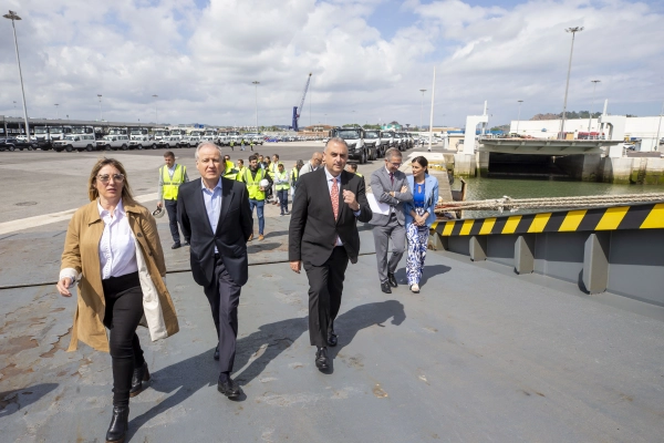 Imagen del artículo El Gobierno destaca la importancia de la nueva rampa para tráfico rodado que mejorará la operativa del Puerto de Santander y optimizará su espacio