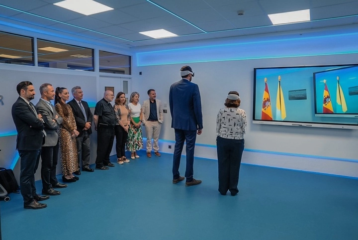 Imagen del artículo Antelo inaugura el Aula de Realidad Virtual y Computación Espacial de la UCAM