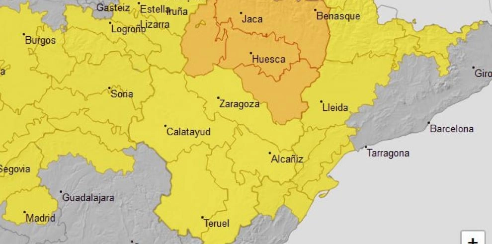 Imagen del artículo Avisos por lluvias y tormentas para el día 20 de junio en Aragón