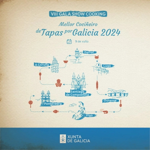 Imagen del artículo A Xunta promoverá o turismo urbano e gastronómico coa elección do Mellor Cociñeiro de Tapas 2024