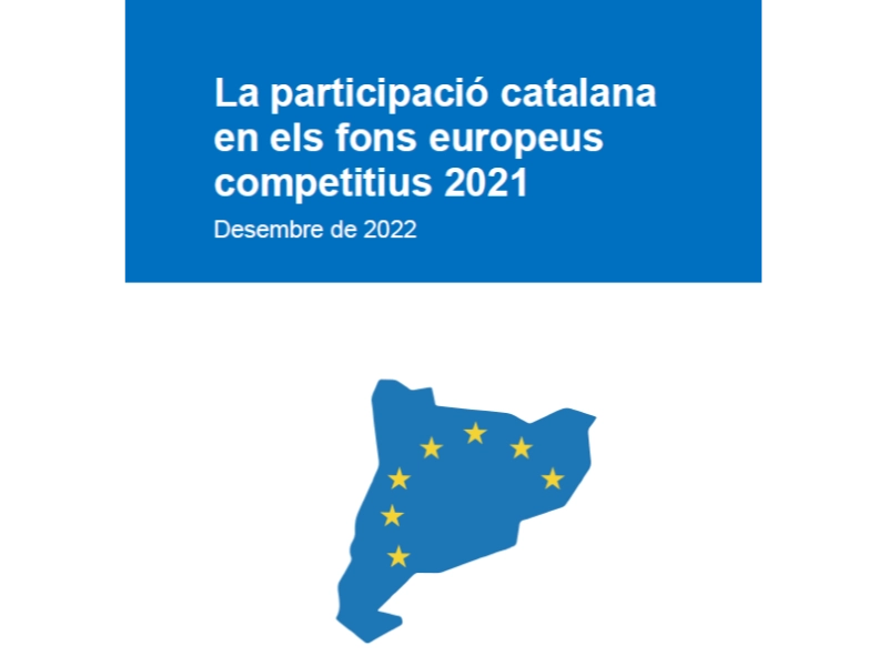 Imagen del artículo El Govern presenta l'estudi sobre la participació catalana en els fons europeus competitius de l'any 2021